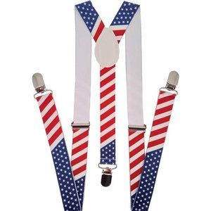 Adjustable Elastic Y Back Style Unisex Suspenders Men With Strong Metal Clips